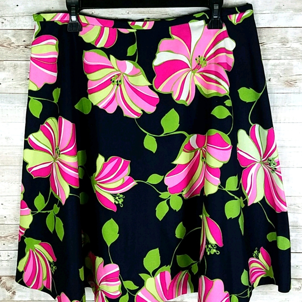 NINE & CO., Black,pink, and green, Sz 14
